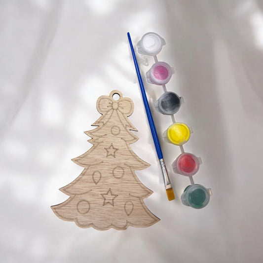 Kerstboompje schilderen