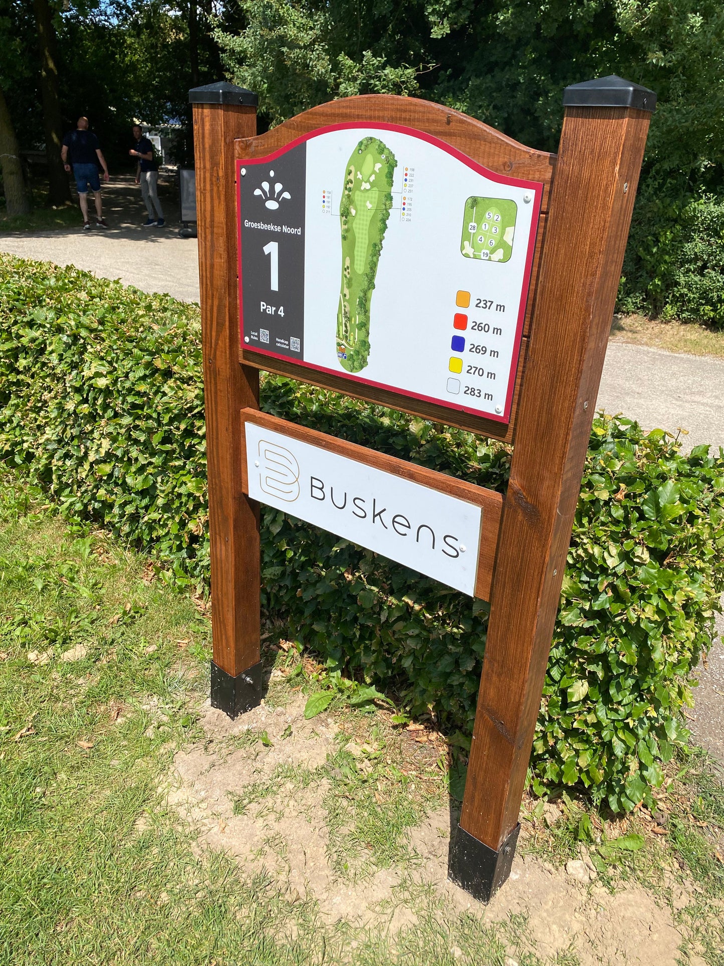 Golfbaan, wijzingsborden