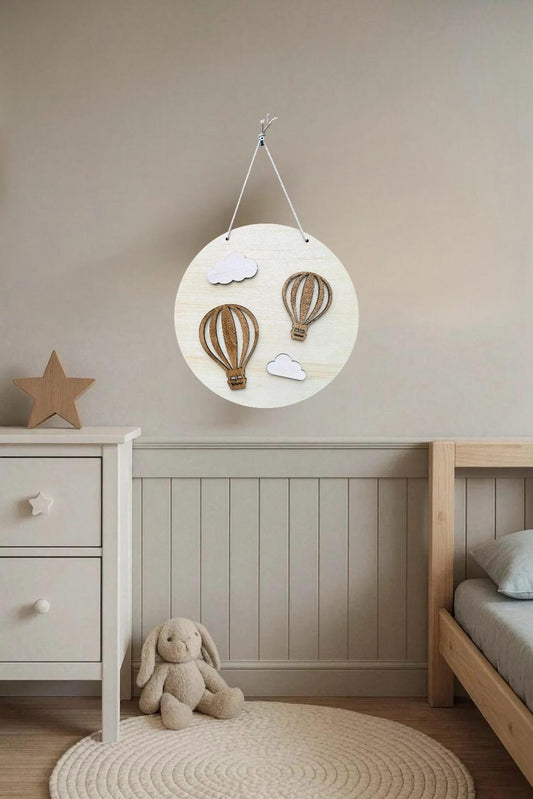 Wanddecoratie | Rond | Luchtballon