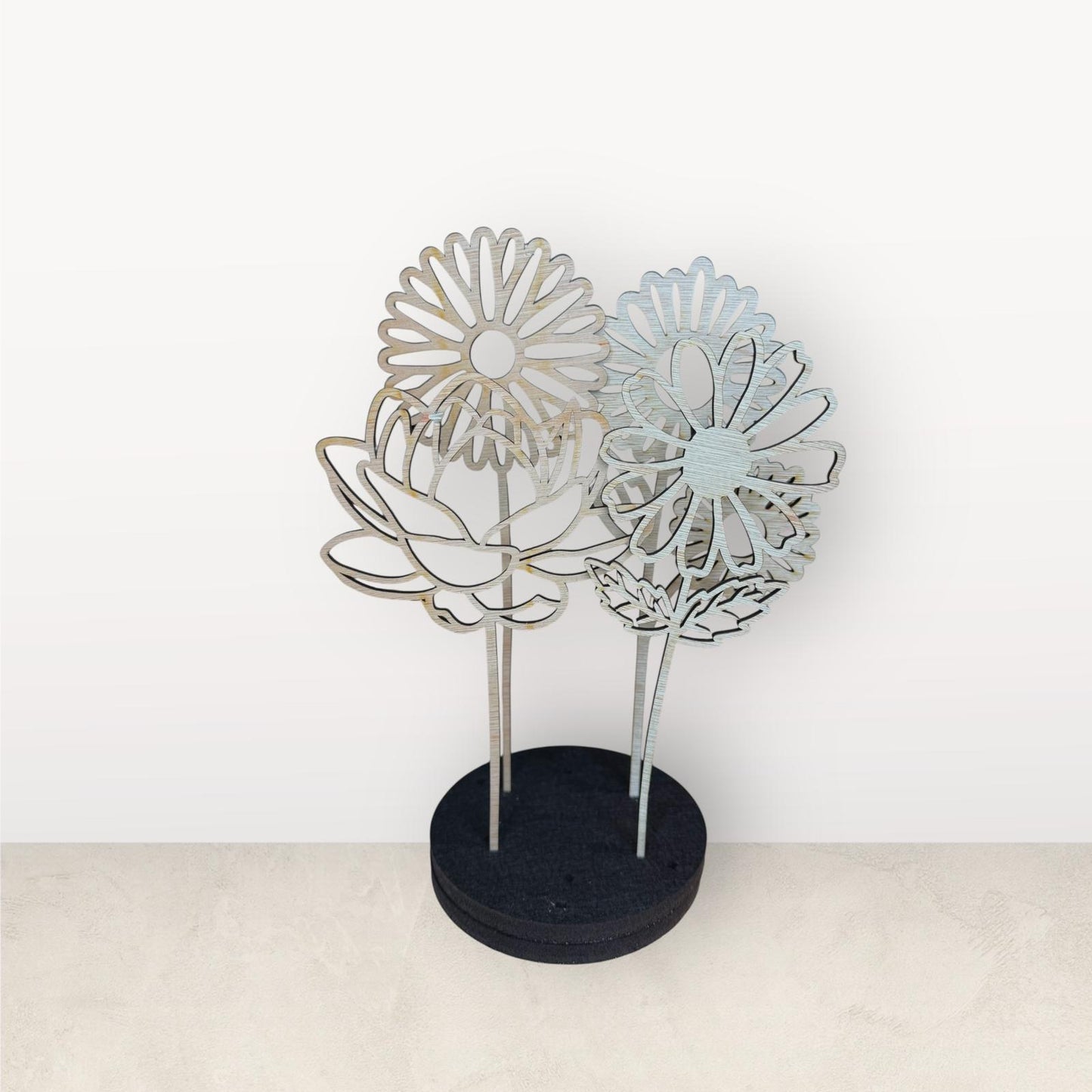 Bosje houten bloemen