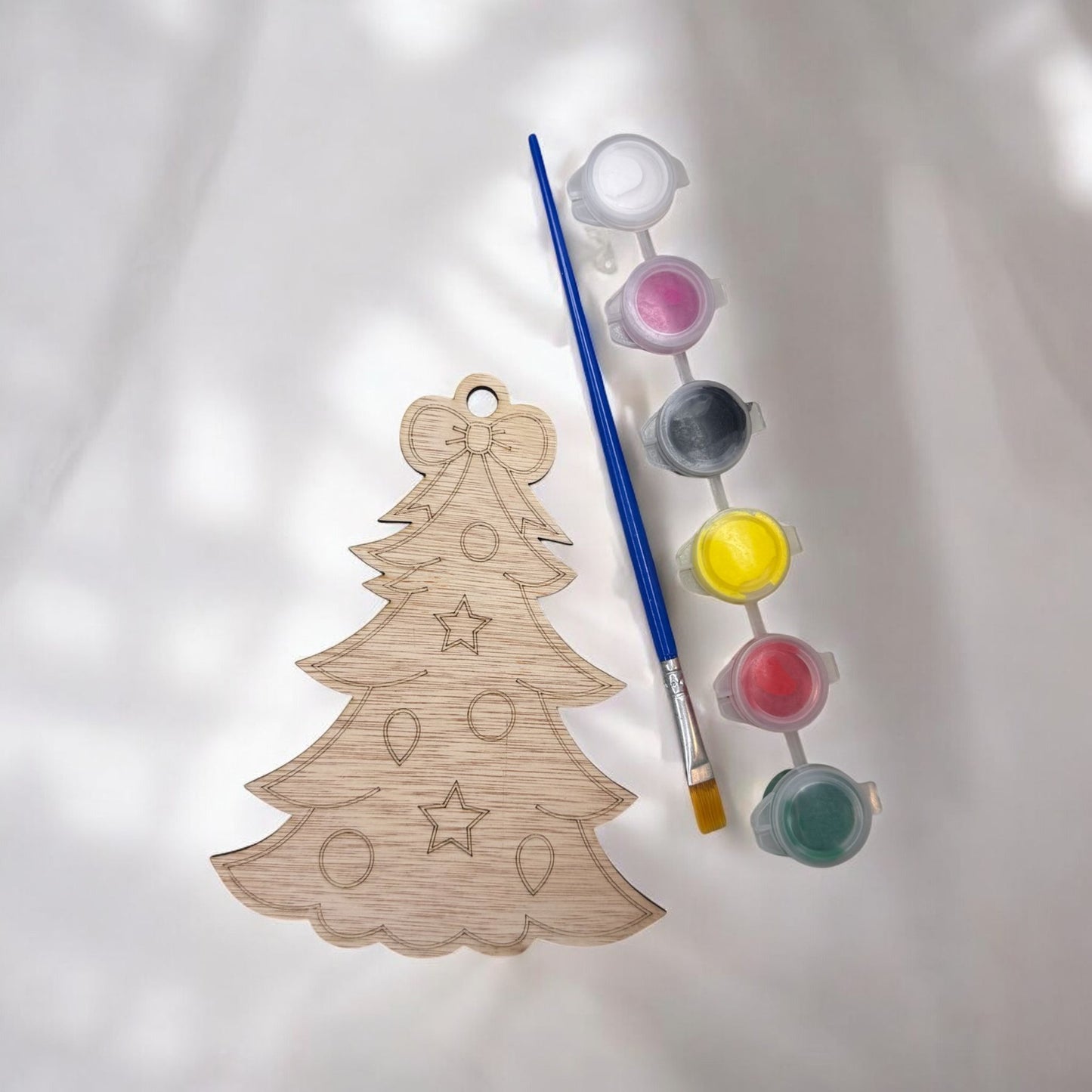Kerstboompje schilderen