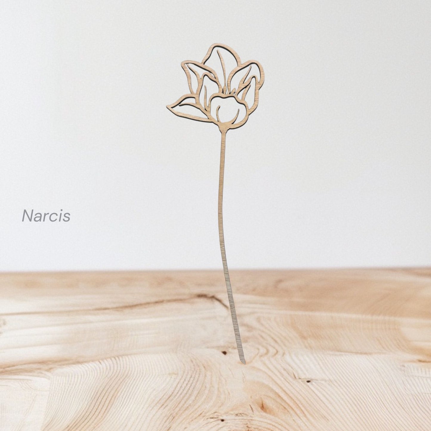 Bosje houten bloemen
