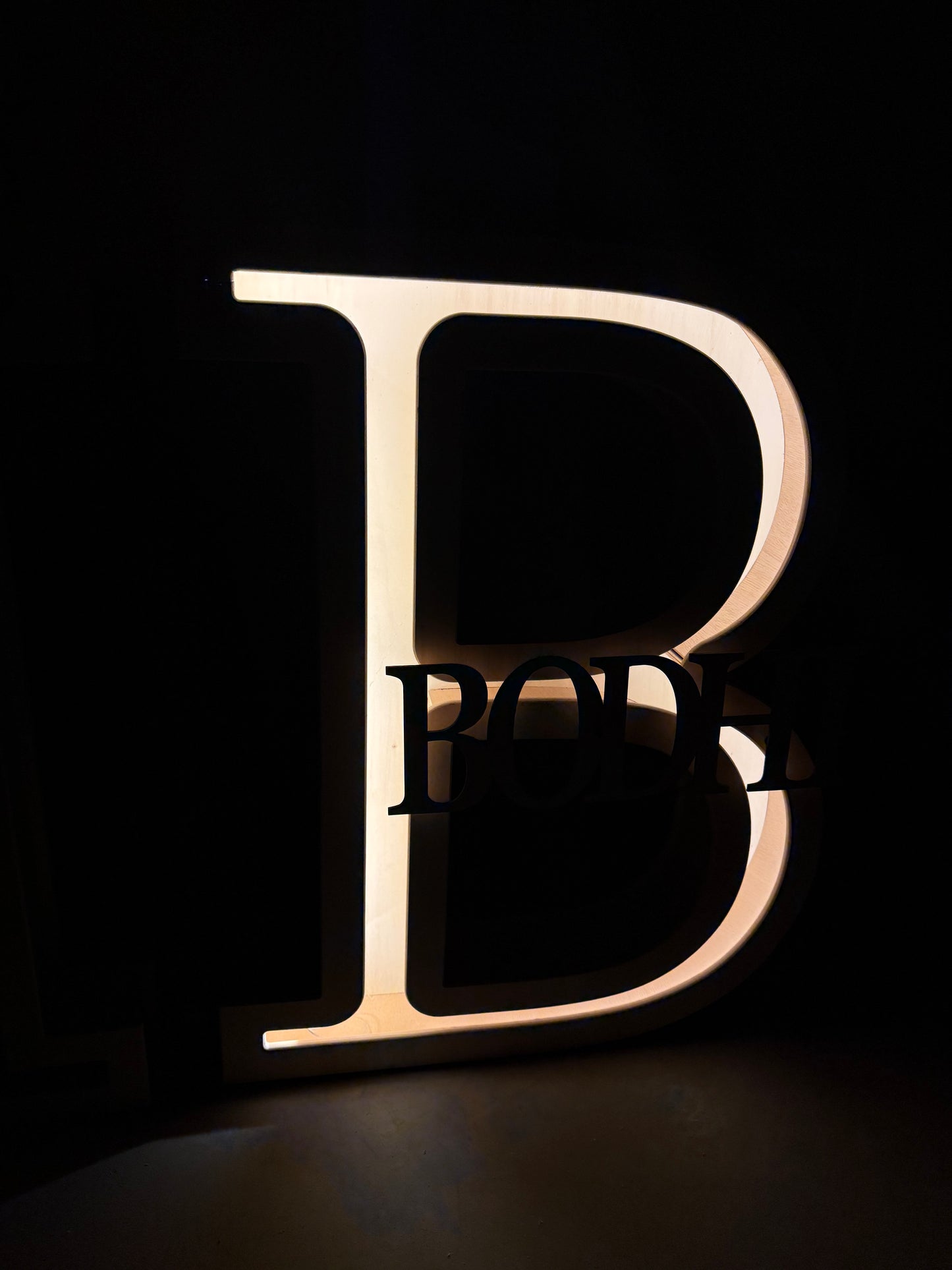 Lichtbak letters