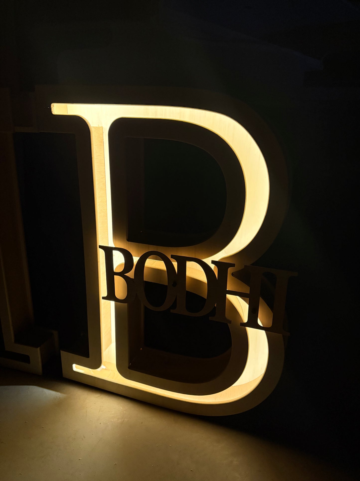 Lichtbak letters