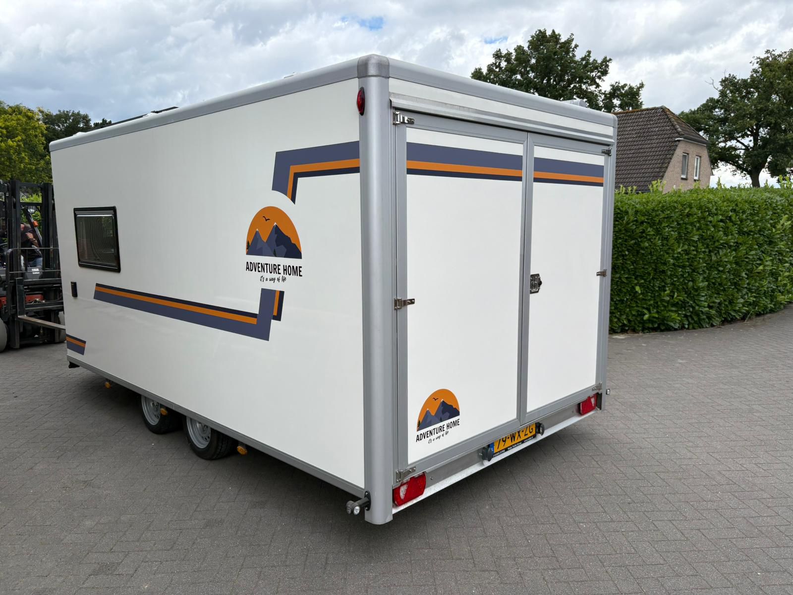 Achterzijde Motorhome, caravan