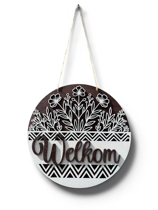Decoratiebord 'Welkom'