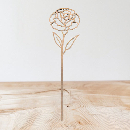 Geboortebloem uitgesneden