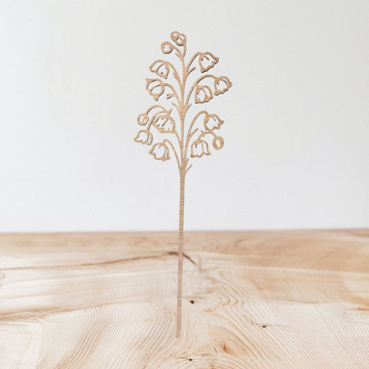 Houten geboortebloem