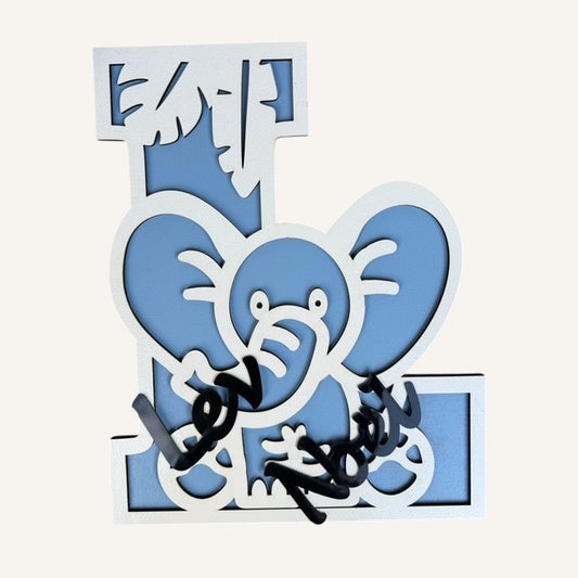 Geboortebord letter en naam