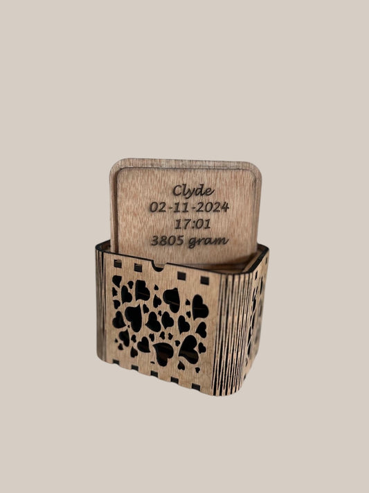 Mijlpaalkaarten  | Met gepersonaliseerd kistje