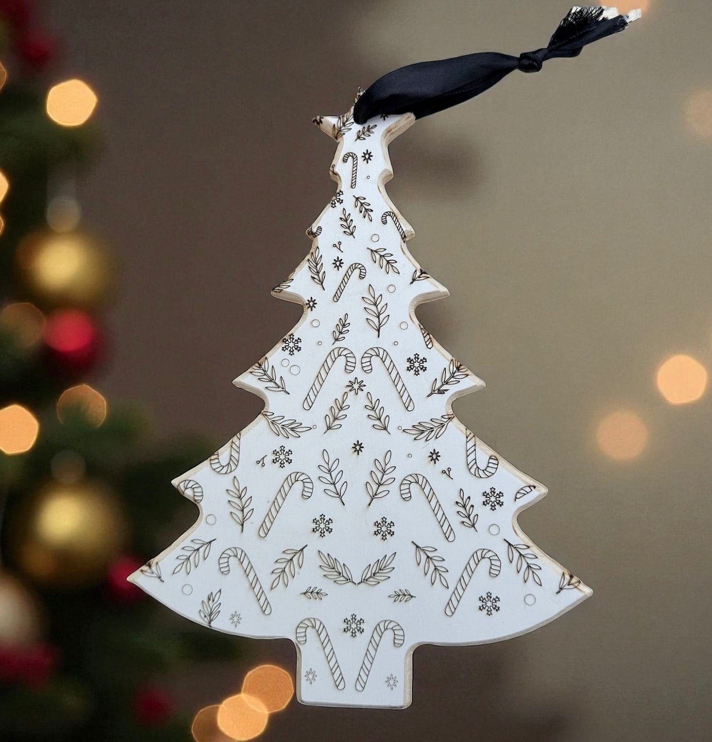 Houten kerstboom | Wit