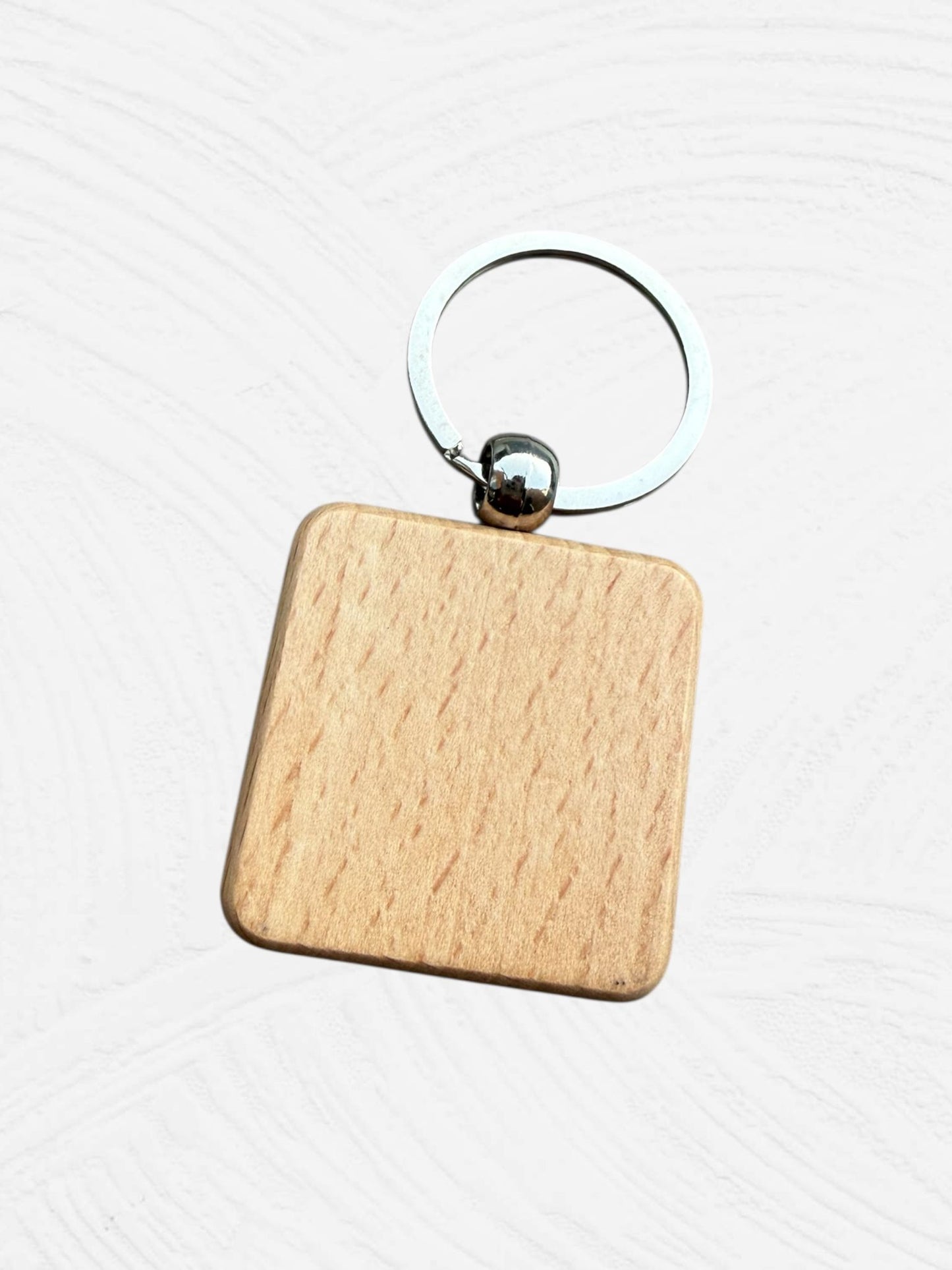 Houten sleutelhanger gepersonaliseerd
