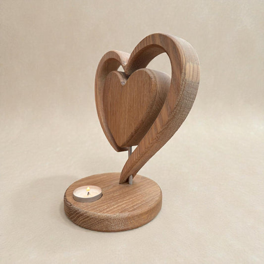 Ambachtelijke houten urn