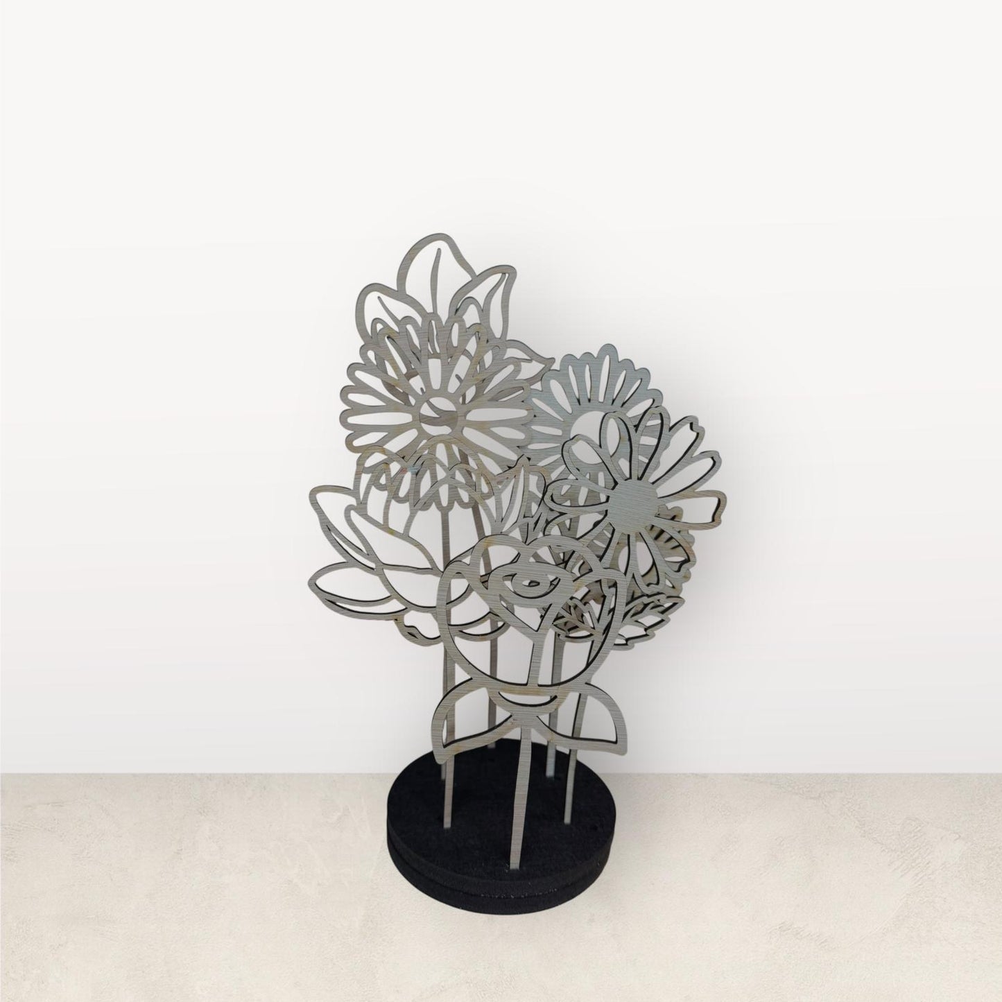 Bosje houten bloemen