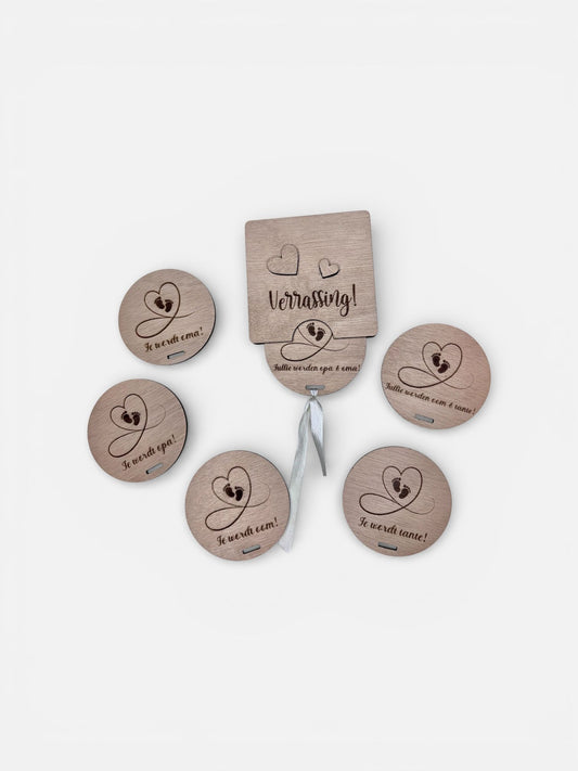 Aankondigingsbordje | Je word oma!