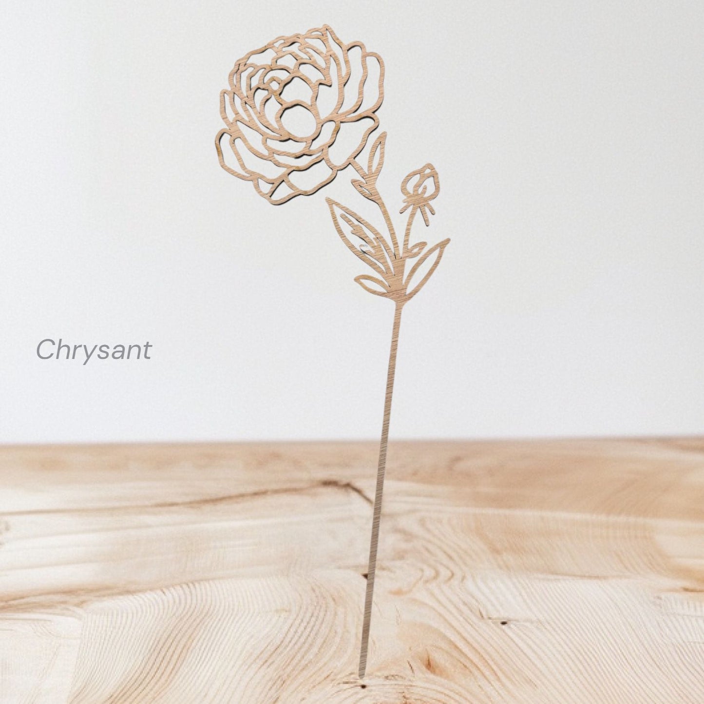 Bosje houten bloemen