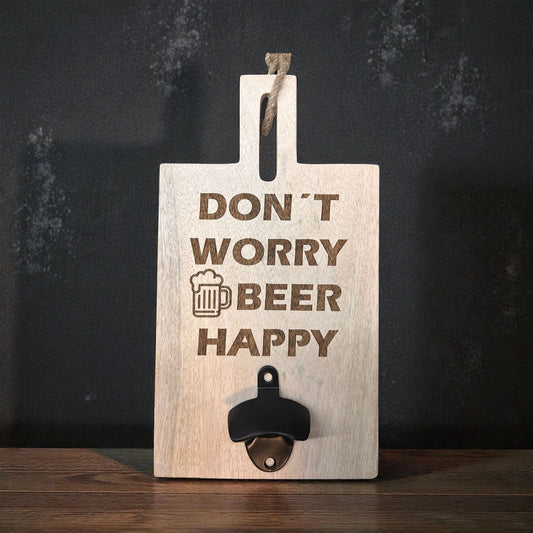 Plankje met bieropener